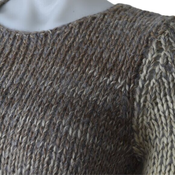 NWT DKR & Co Knit Ombre Wool Blend Sweater Brown Size Small - Picture 5 of 14